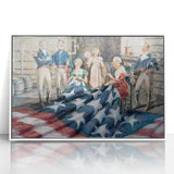 Betsy Ross Flag Sewing - American Flag Wall Art
