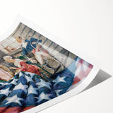 Betsy Ross Flag Sewing - American Flag Wall Art
