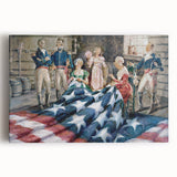 Betsy Ross Flag Sewing - American Flag Wall Art