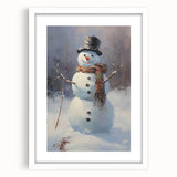 Charming Snowman Holiday Wall Art – Festive Winter Decor