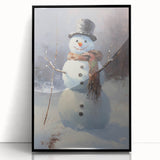 Charming Snowman Holiday Wall Art – Festive Winter Decor