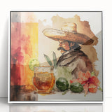 Mexican Cowboy Cinco de Mayo Decor - Mexican Fiesta Wall Art