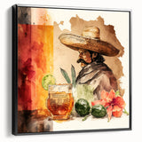 Mexican Cowboy Cinco de Mayo Decor - Mexican Fiesta Wall Art