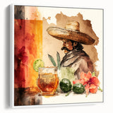 Mexican Cowboy Cinco de Mayo Decor - Mexican Fiesta Wall Art