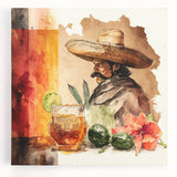 Mexican Cowboy Cinco de Mayo Decor - Mexican Fiesta Wall Art