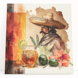 Mexican Cowboy Cinco de Mayo Decor - Mexican Fiesta Wall Art