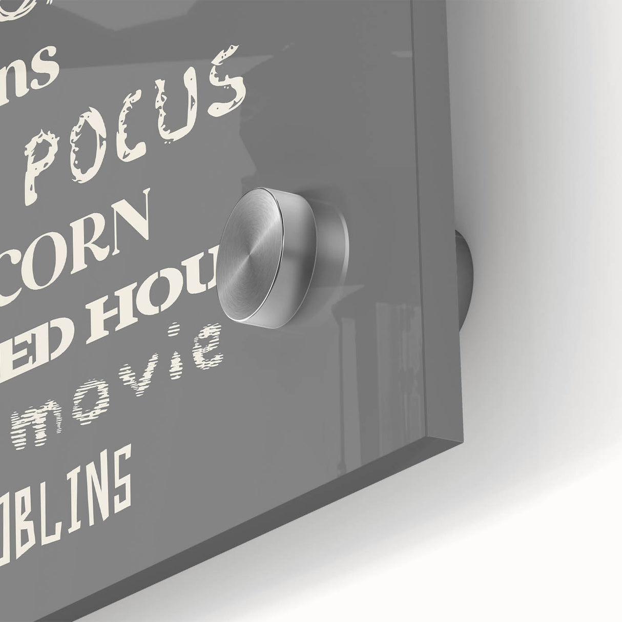 Halloween Typography Wall Art - Spooky Minimalist Halloween Decor