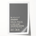Halloween Typography Wall Art - Spooky Minimalist Halloween Decor