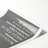 Halloween Typography Wall Art - Spooky Minimalist Halloween Decor
