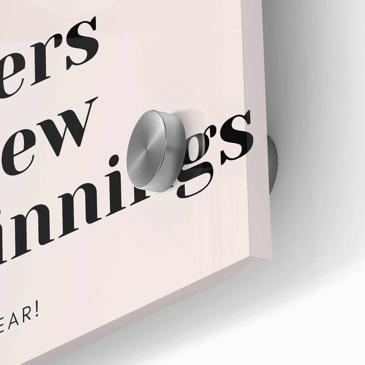 Cheers to New Beginnings - New Year's Eve Wall Art Print