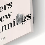 Cheers to New Beginnings - New Year's Eve Wall Art Print