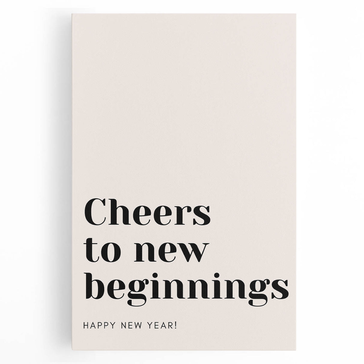 Cheers to New Beginnings - New Year's Eve Wall Art Print
