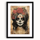 Mystical Catrina Portrait – Day of the Dead Wall Art