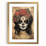 Mystical Catrina Portrait – Day of the Dead Wall Art