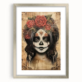 Mystical Catrina Portrait – Day of the Dead Wall Art