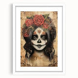 Mystical Catrina Portrait – Day of the Dead Wall Art