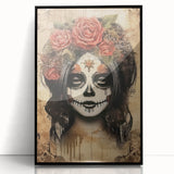 Mystical Catrina Portrait – Day of the Dead Wall Art