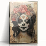 Mystical Catrina Portrait – Day of the Dead Wall Art