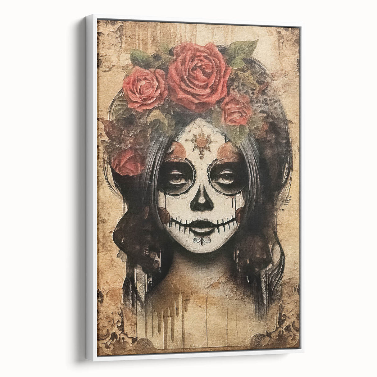 Mystical Catrina Portrait – Day of the Dead Wall Art