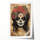 Mystical Catrina Portrait – Day of the Dead Wall Art