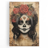 Mystical Catrina Portrait – Day of the Dead Wall Art