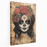Mystical Catrina Portrait – Day of the Dead Wall Art