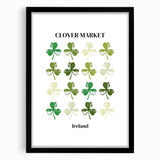 Clover Market Irish Wall Art - St. Patrick’s Day Shamrock Print