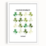 Clover Market Irish Wall Art - St. Patrick’s Day Shamrock Print