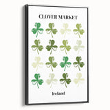 Clover Market Irish Wall Art - St. Patrick’s Day Shamrock Print