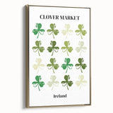 Clover Market Irish Wall Art - St. Patrick’s Day Shamrock Print