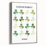 Clover Market Irish Wall Art - St. Patrick’s Day Shamrock Print