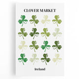 Clover Market Irish Wall Art - St. Patrick’s Day Shamrock Print