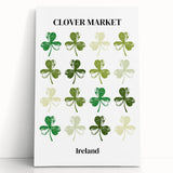 Clover Market Irish Wall Art - St. Patrick’s Day Shamrock Print