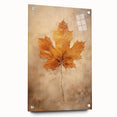Golden Maple Leaf - Thanksgiving Art Prints Canvas