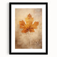 Golden Maple Leaf - Thanksgiving Art Prints Canvas