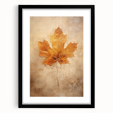 Golden Maple Leaf - Thanksgiving Art Prints Canvas