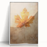 Golden Maple Leaf - Thanksgiving Art Prints Canvas