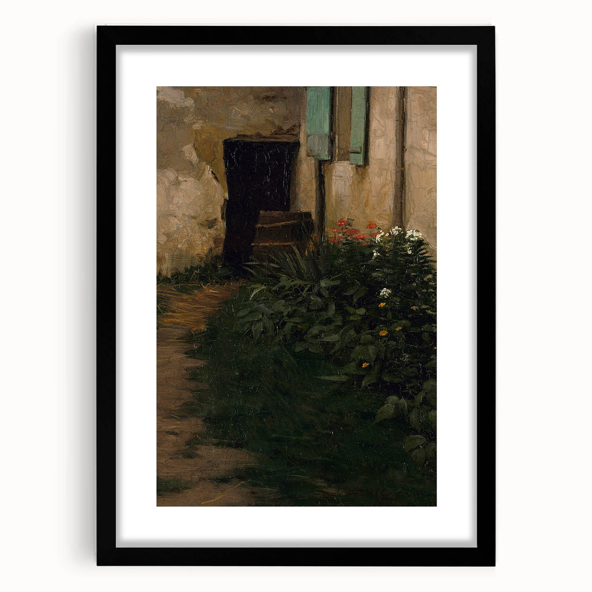 A Garden Path - Tranquil Rustic Scene by Robert Henry Logan