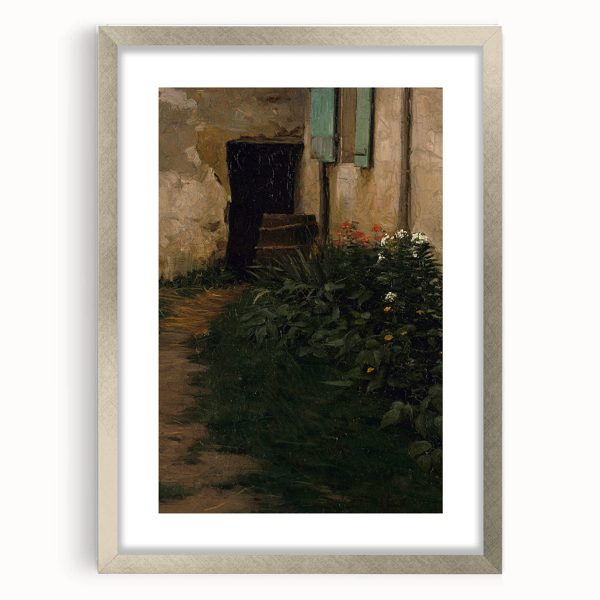 A Garden Path - Tranquil Rustic Scene by Robert Henry Logan