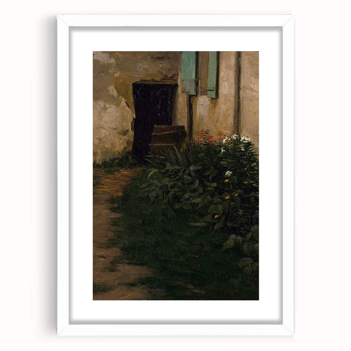 A Garden Path - Tranquil Rustic Scene by Robert Henry Logan