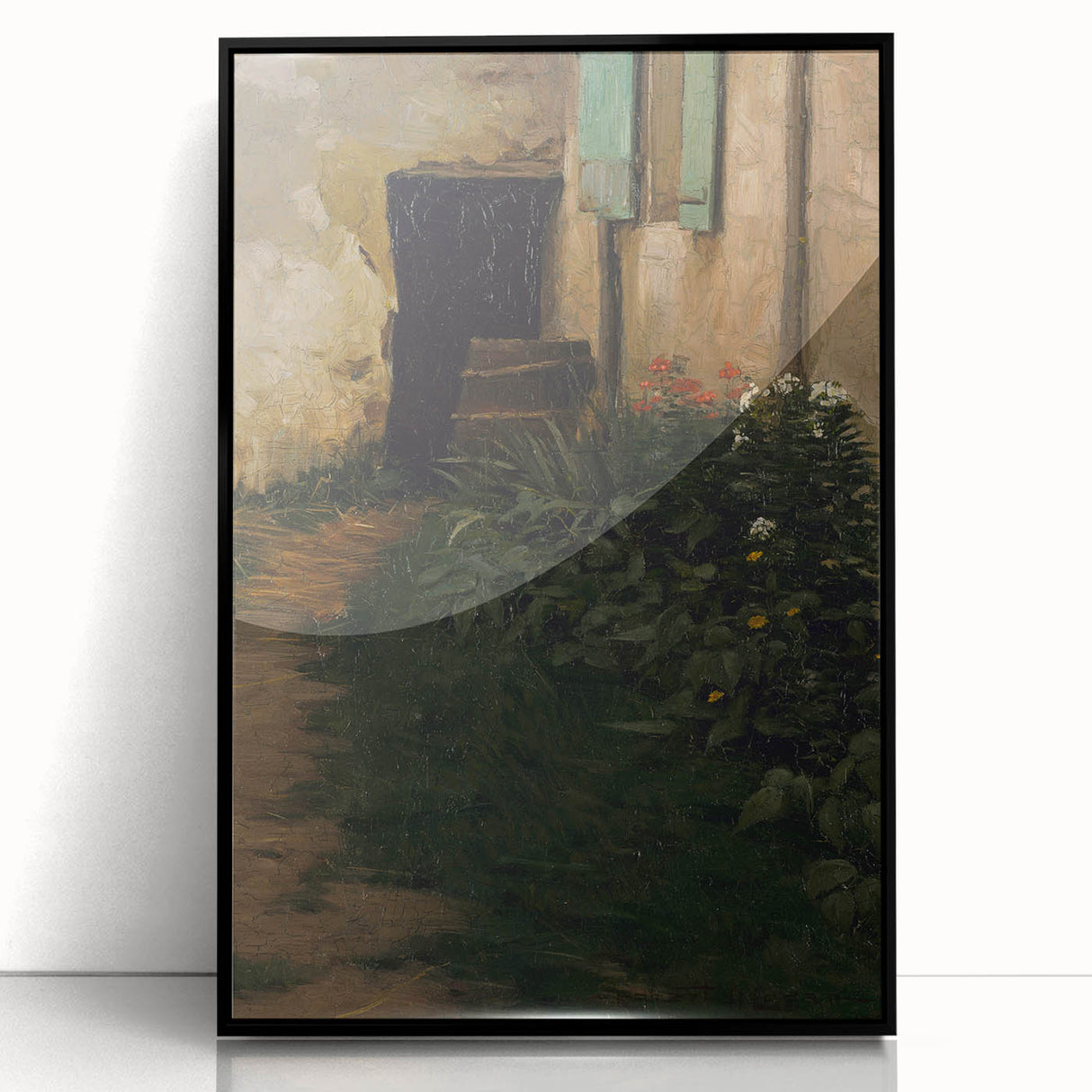 A Garden Path - Tranquil Rustic Scene by Robert Henry Logan