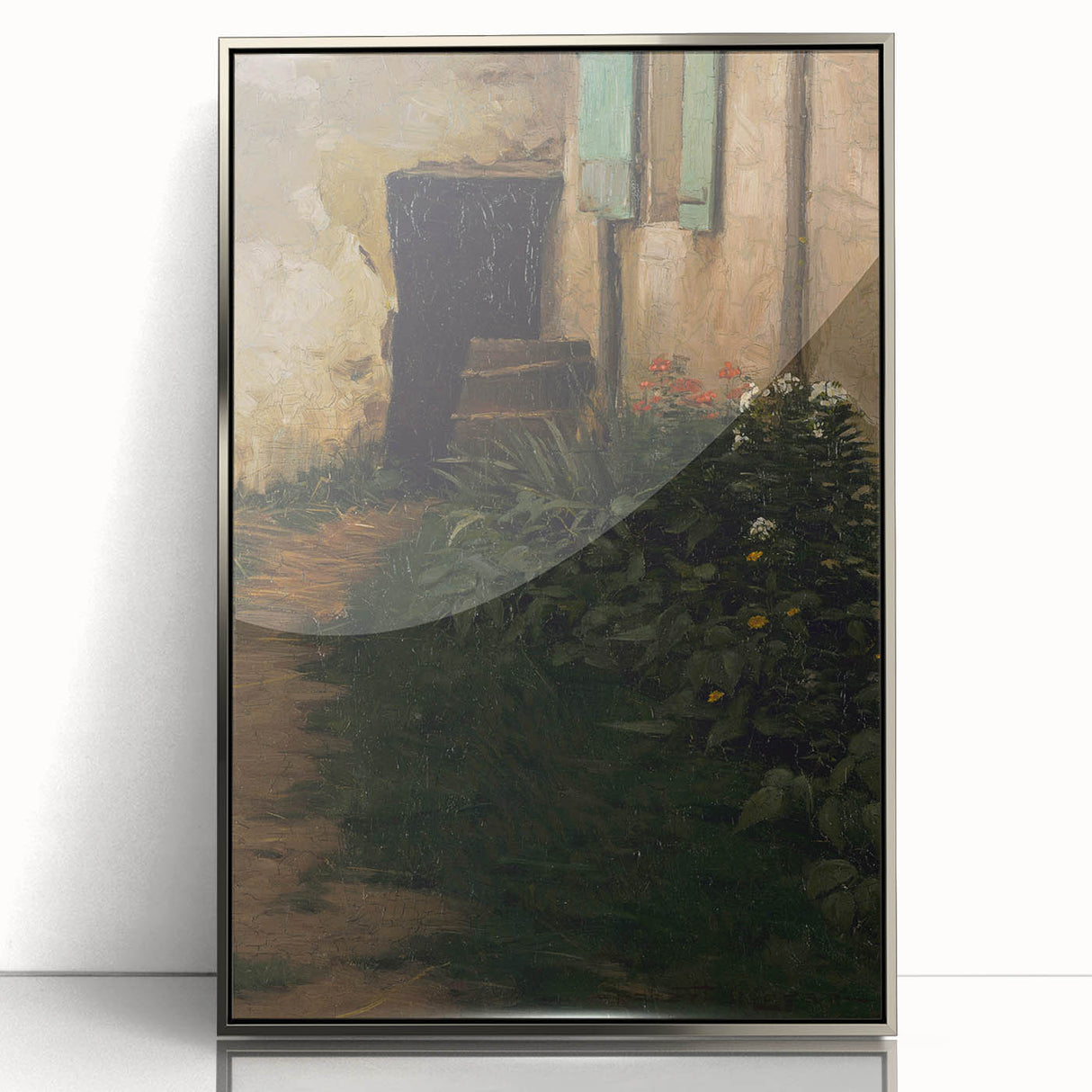 A Garden Path - Tranquil Rustic Scene by Robert Henry Logan