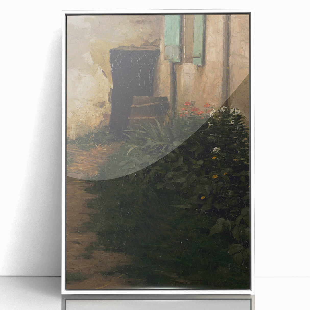 A Garden Path - Tranquil Rustic Scene by Robert Henry Logan