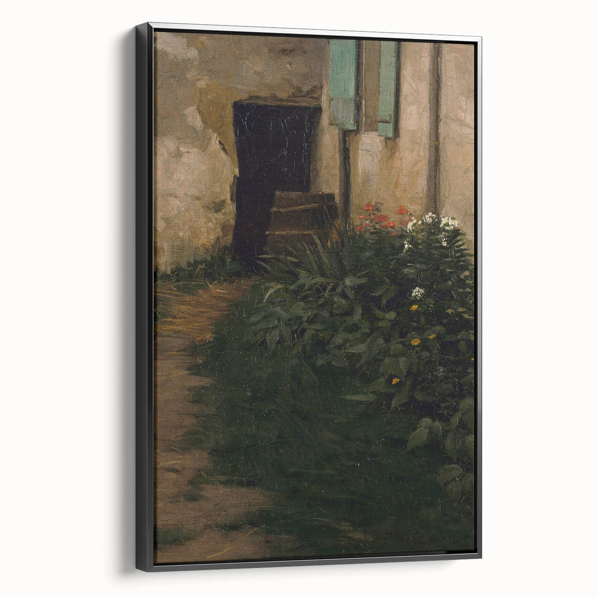 A Garden Path - Tranquil Rustic Scene by Robert Henry Logan
