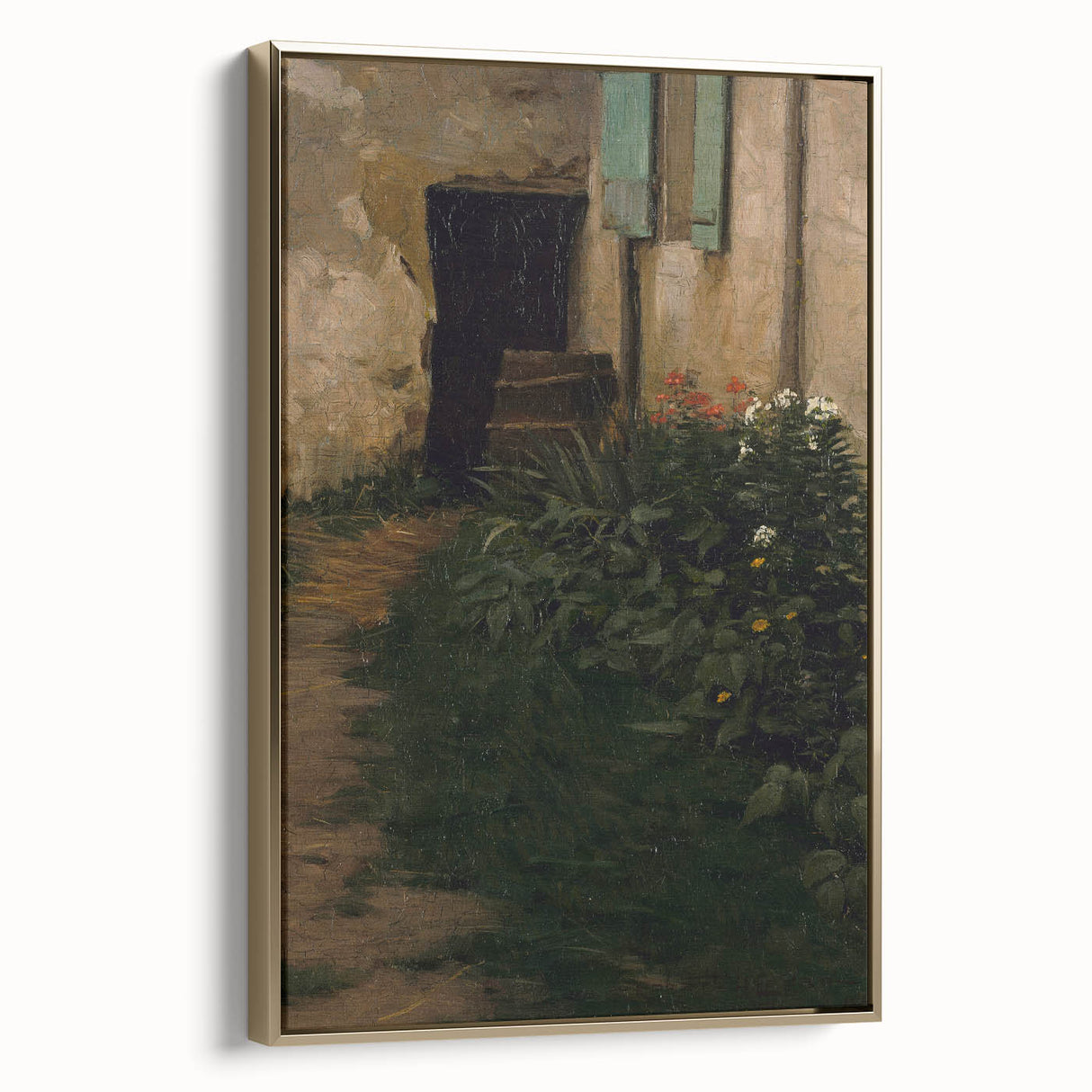 A Garden Path - Tranquil Rustic Scene by Robert Henry Logan