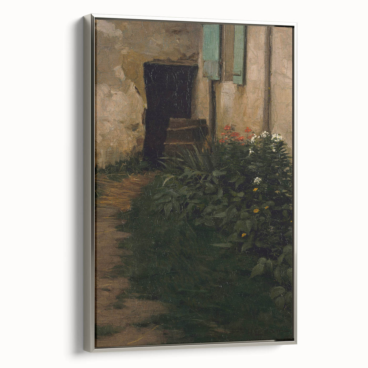 A Garden Path - Tranquil Rustic Scene by Robert Henry Logan