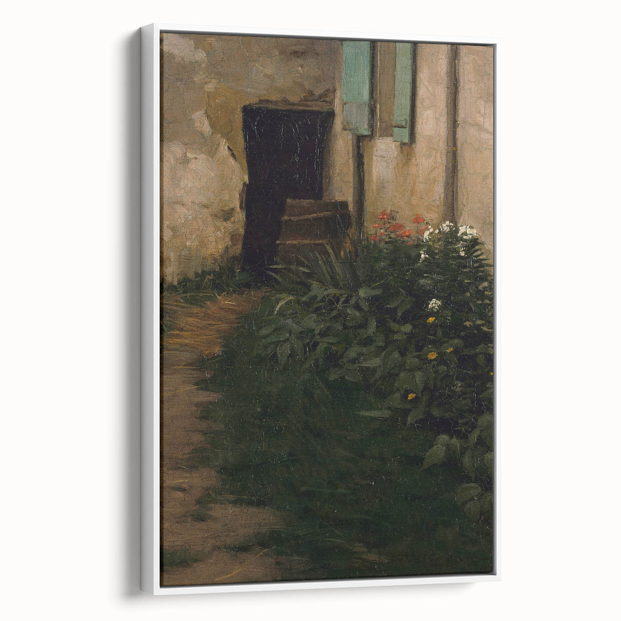 A Garden Path - Tranquil Rustic Scene by Robert Henry Logan