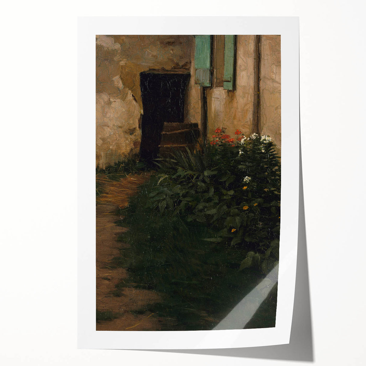 A Garden Path - Tranquil Rustic Scene by Robert Henry Logan