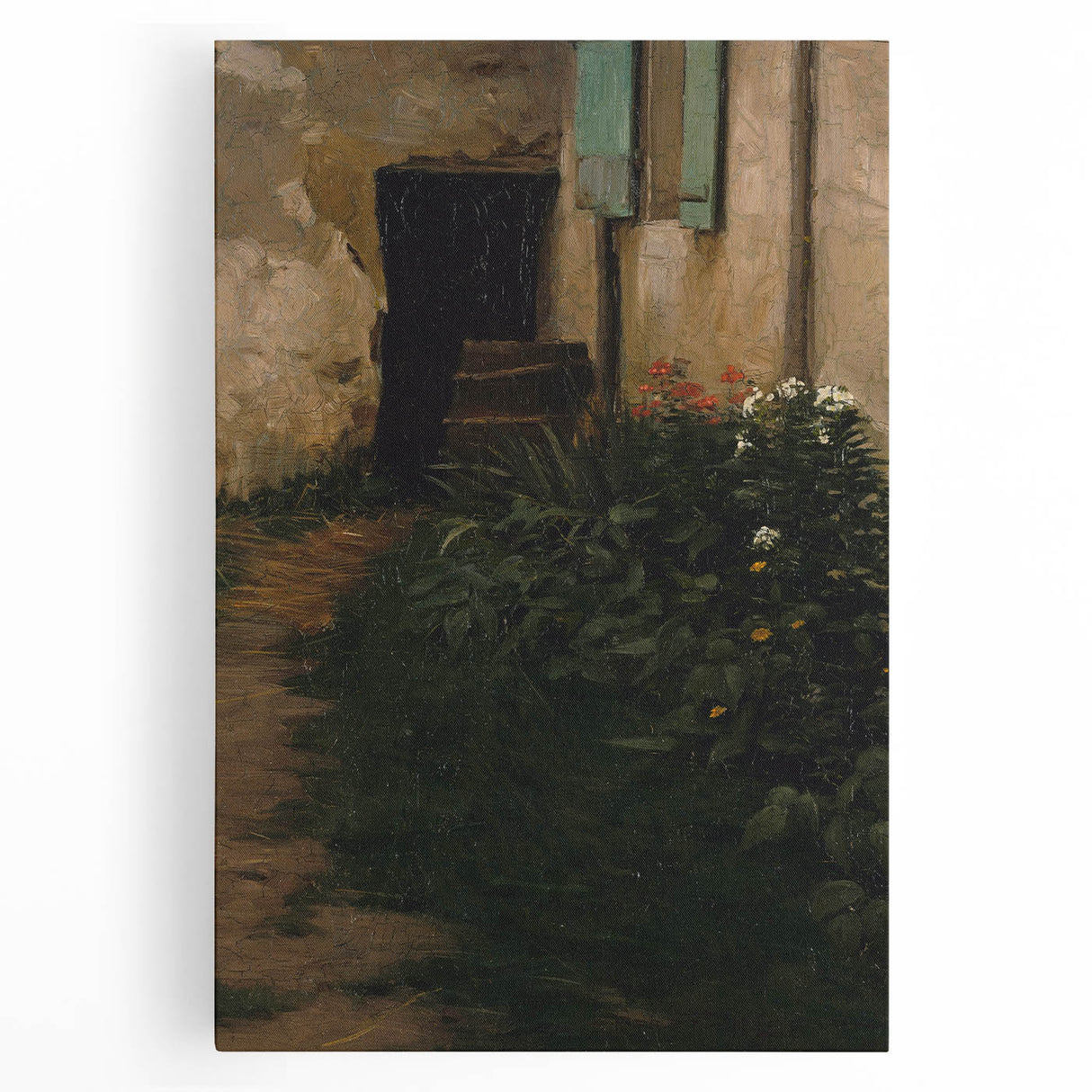 A Garden Path - Tranquil Rustic Scene by Robert Henry Logan
