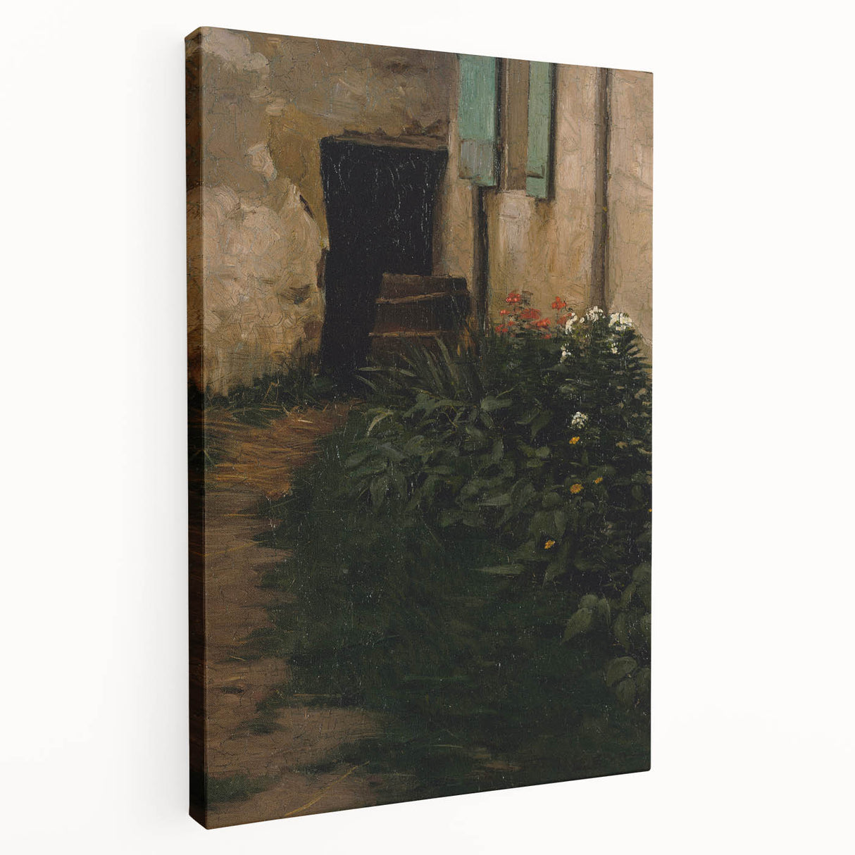 A Garden Path - Tranquil Rustic Scene by Robert Henry Logan